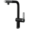 Смеситель для кухни GRANULA GR-8169 черный с выдвижным изливом 8169 CHEPHYII